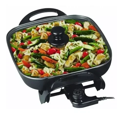 Paellera Sartén Eléctrica Multicocina Cuadrada 1500w Winco W54 3