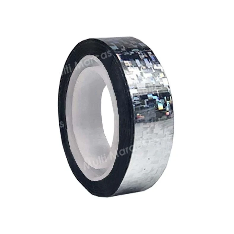 Cinta plata adhesiva holográfico 