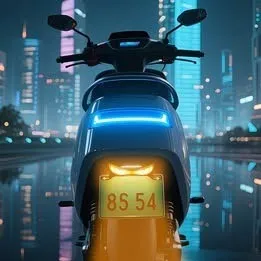 OJOS LED DECORATIVA PARA PLACA DE MOTO 3