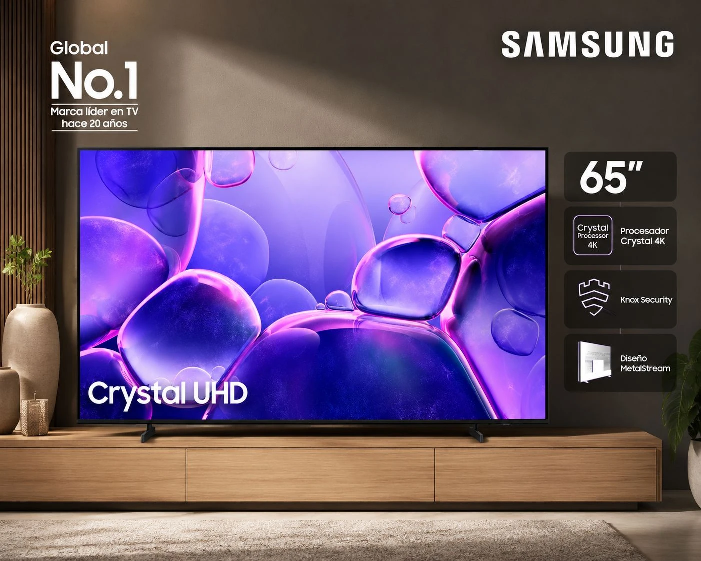 SMART TV SAMSUNG 65"CRYSTAL UHD 4K ( 2025)‼️SÓLO POR PEDIDOS‼️