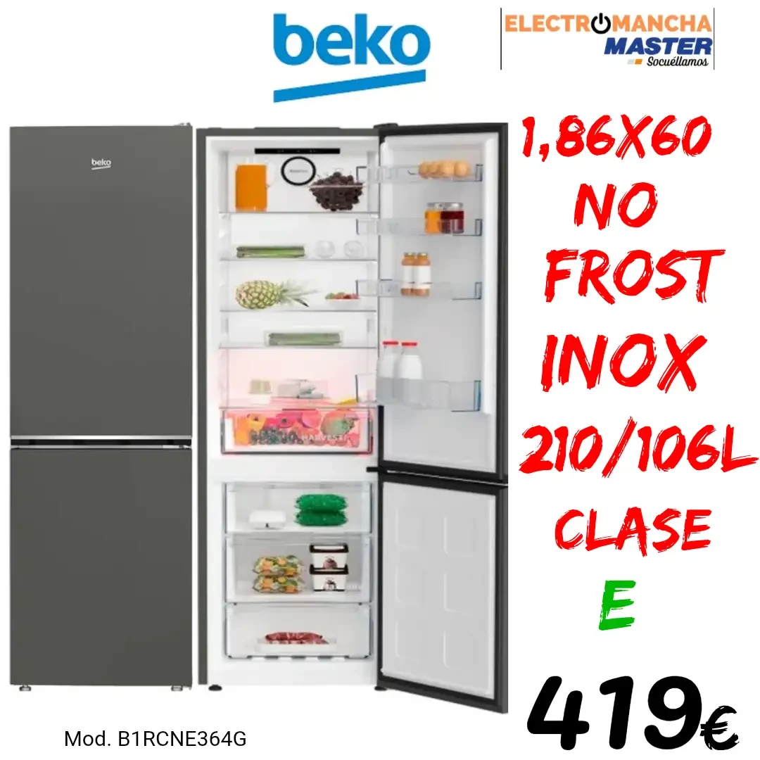 FRIGO COMBI B1RCNE364G NF 1,87*60 E GRIS 