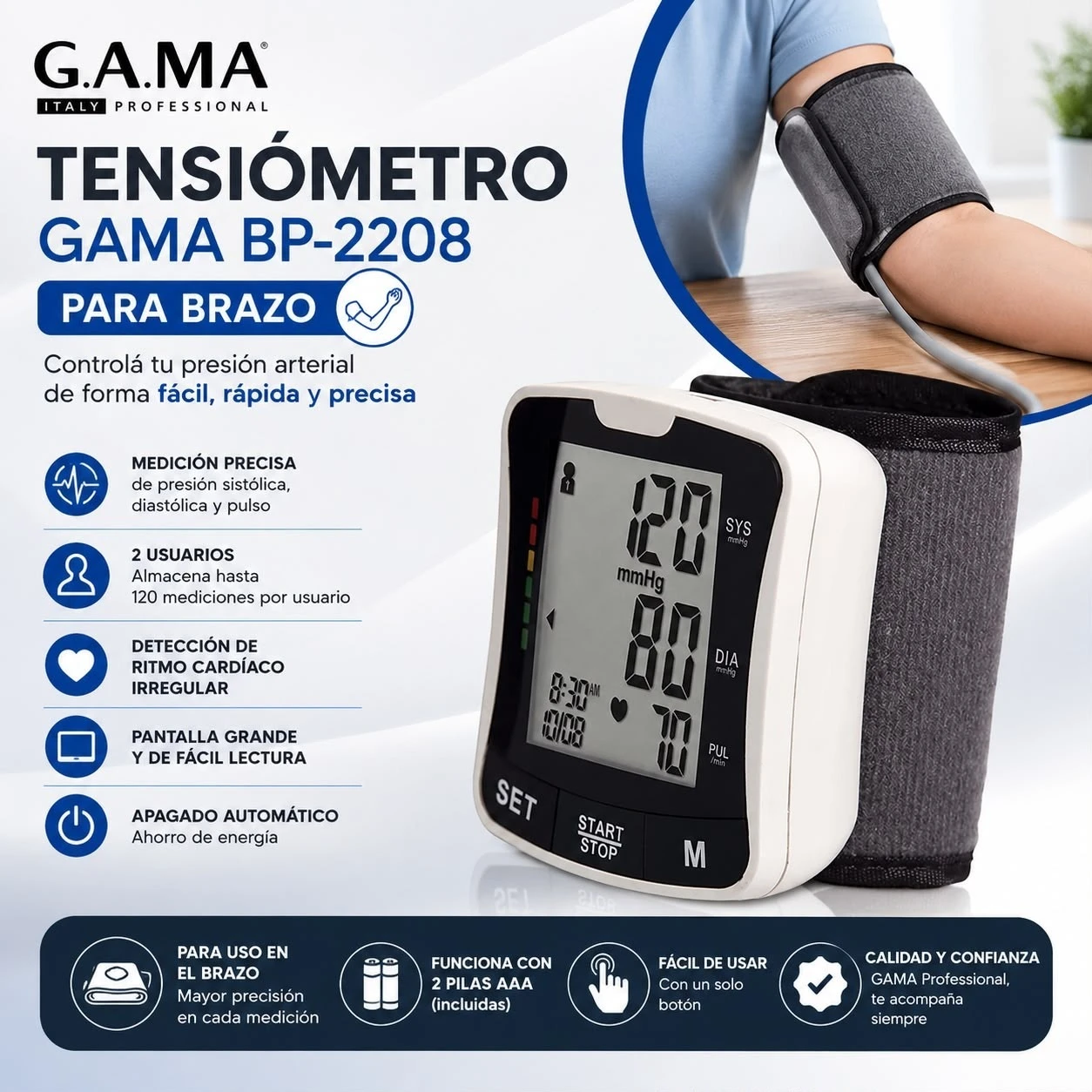 TENSIÓMETRO GAMA BP-2208