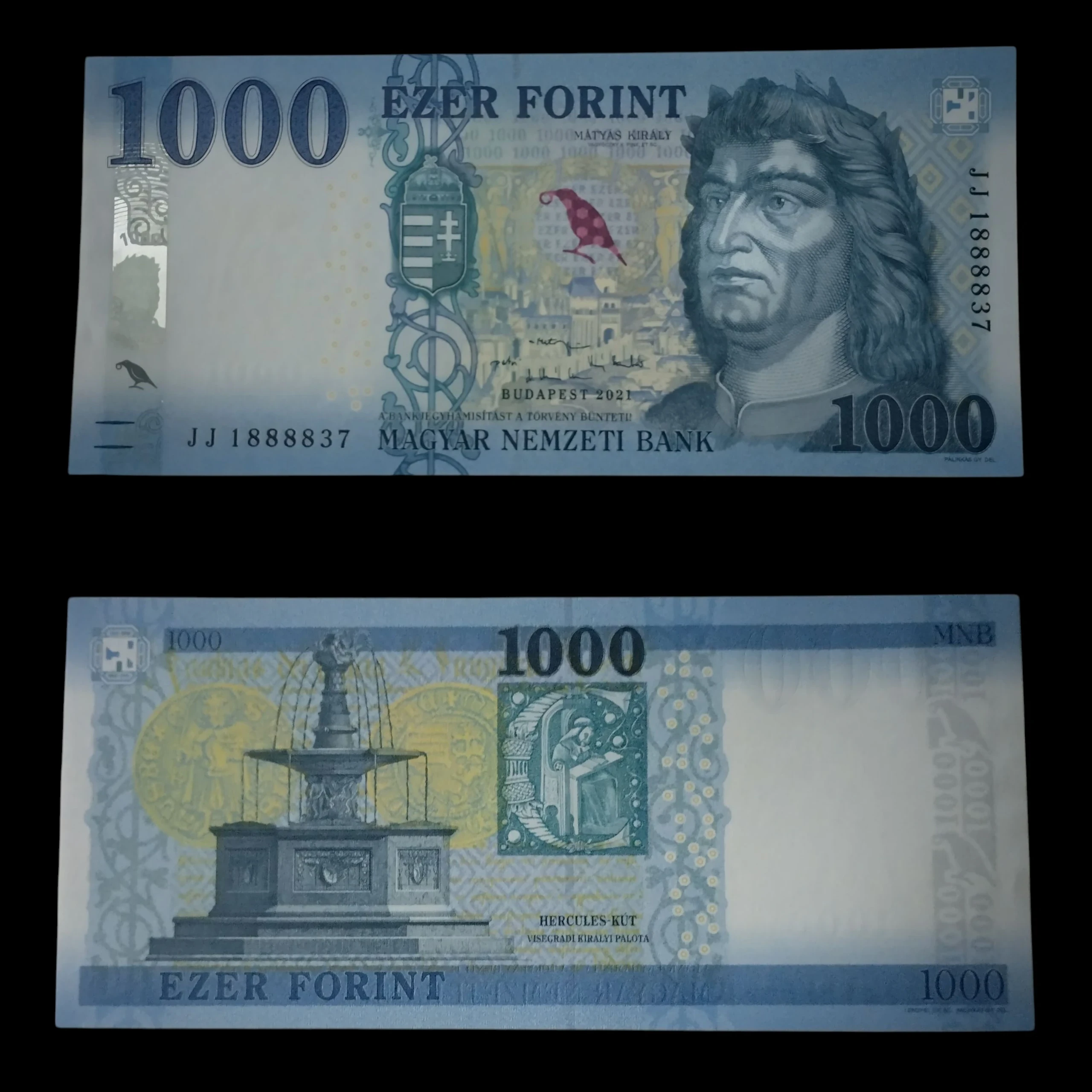 • Hungría 1000 florines UNC