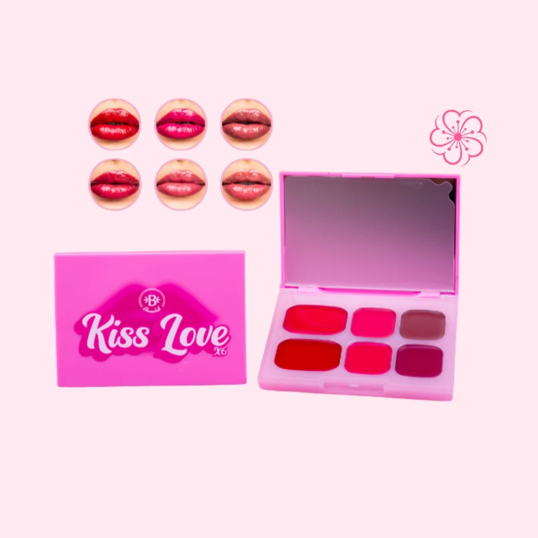 KISS LOVE X 6 (PALETA DE LABIOS) 