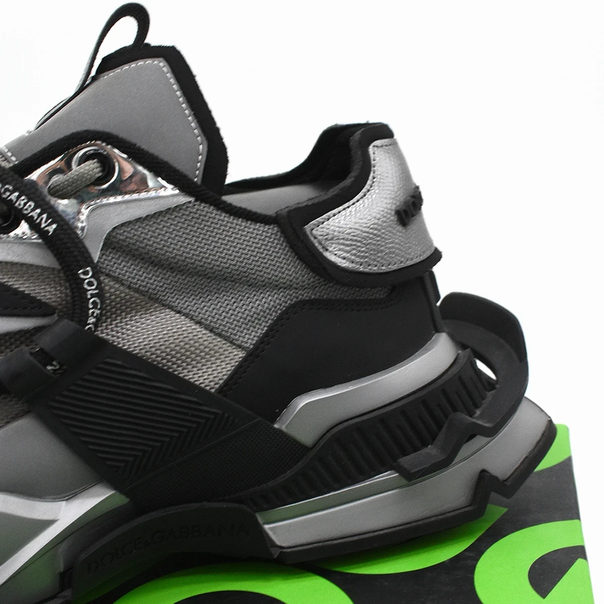 Sneaker Bassa DG Negro / Plata 7