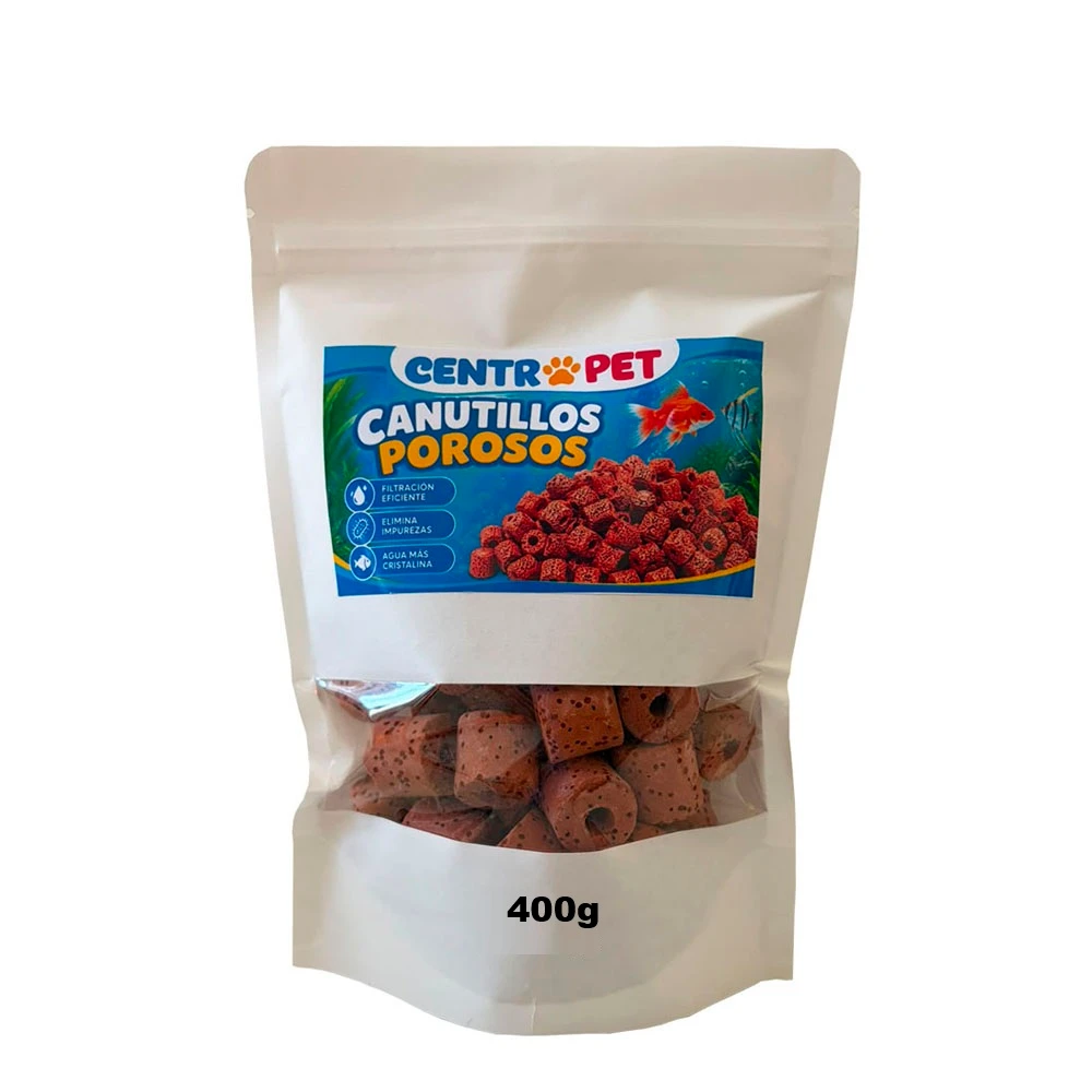 Canutillos Porosos Rojo de 400g Pj-271