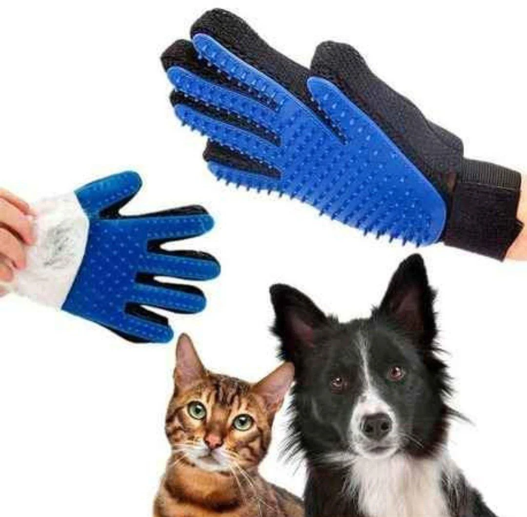 Guante para peinar mascota