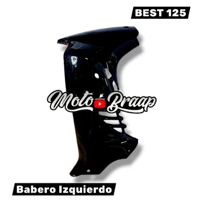 Best 125 babero Izquierdo Negro