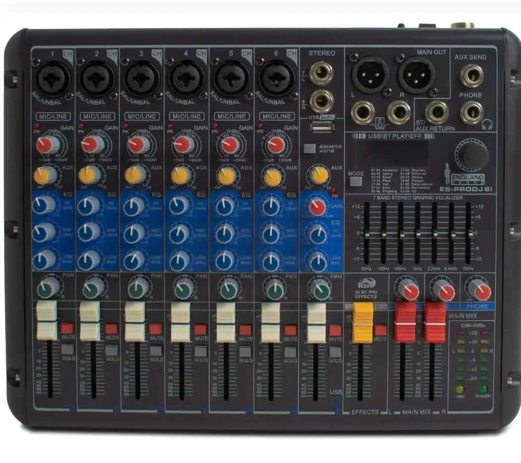 Consola england 8 canales