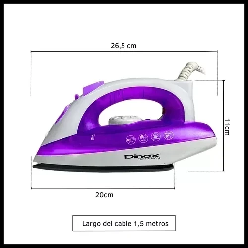 PLANCHA A VAPOR DINAX CON BASE ANTIADHERENTE  3
