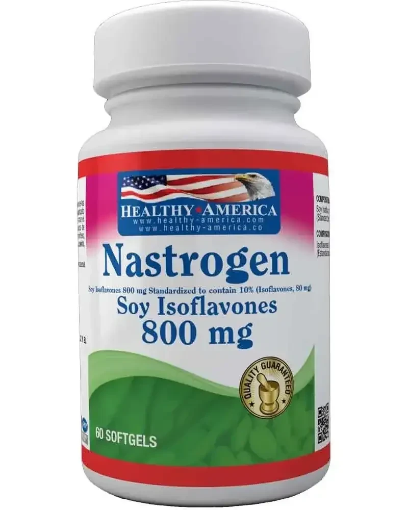 Nastrogen Soy Isoflavones de 800mg x 60 softgels Healthy