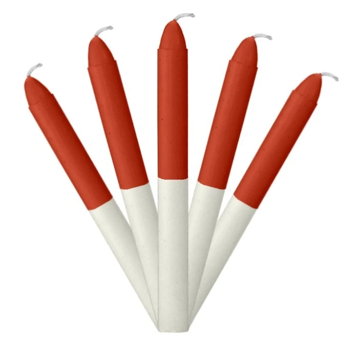 Vela Combinada Rojo Blanco nº4