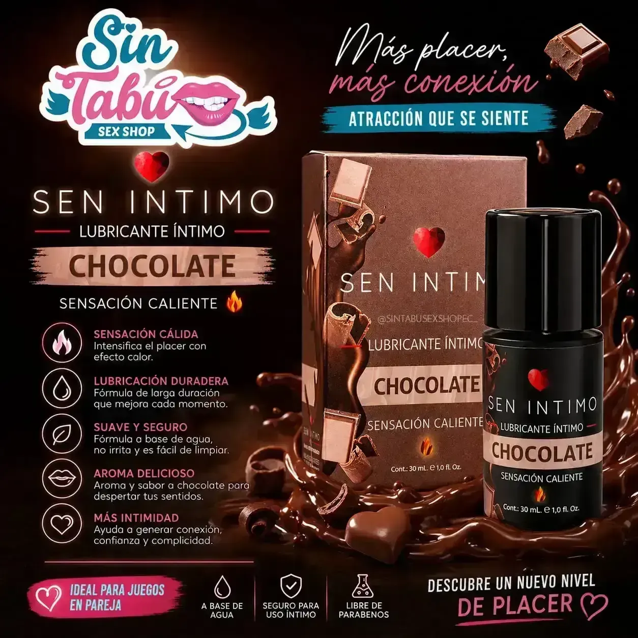 LUBRICANTE SEN ÍNTIMO CHOCOLATE 