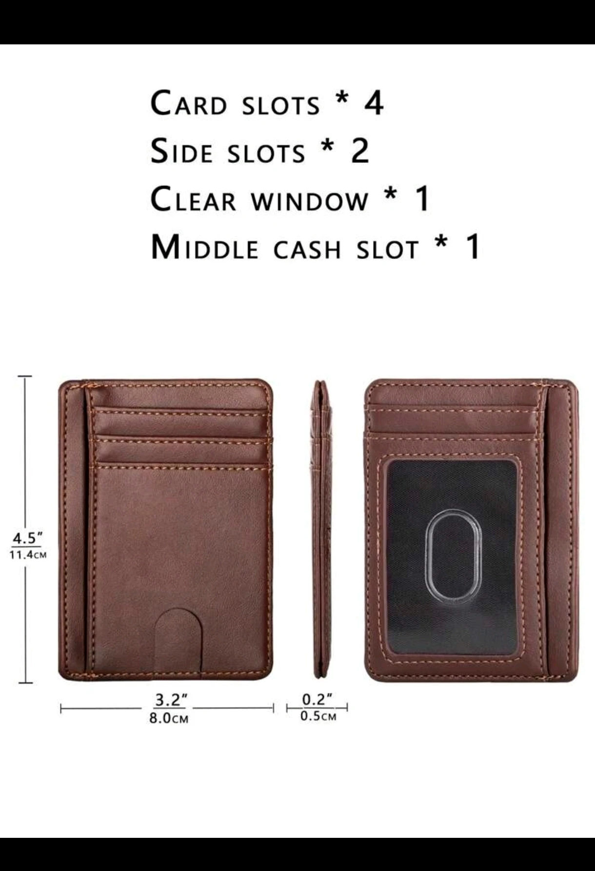 Tarjetero minimalista/ Unisex/ Bloqueador RIFD  7