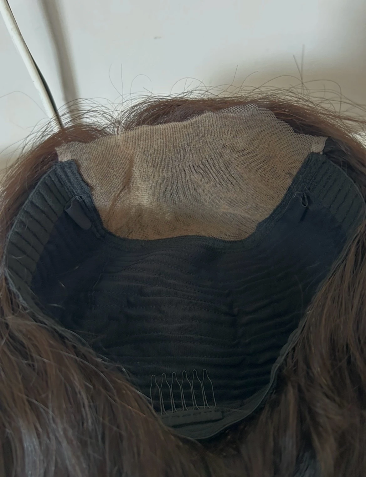 Peluca cabello Humano 18 pulgadas color #2, frontal 5x5 glueless  5