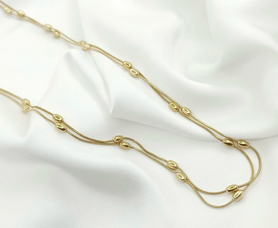 Collar "Capas Doradas"
