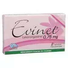 EVINET CJA X 2 TAB LEVONORGESTREL COLMED-PROCAPS