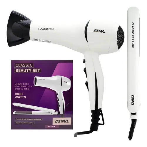 set combo ATMA  Beauty Set Secador + Planchita Pelo Ck4020p 3c