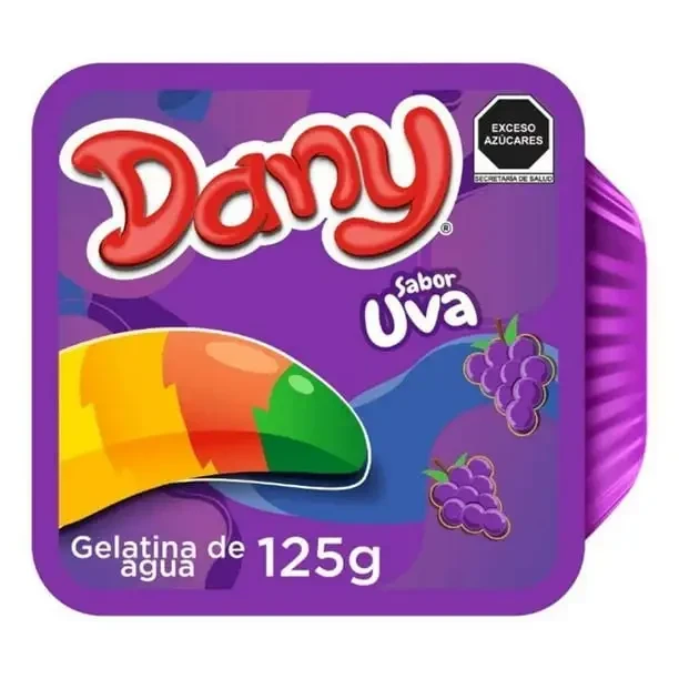 GELATINA LUNCH SABOR UVA DANY 125G GELATINA DE AGUA 