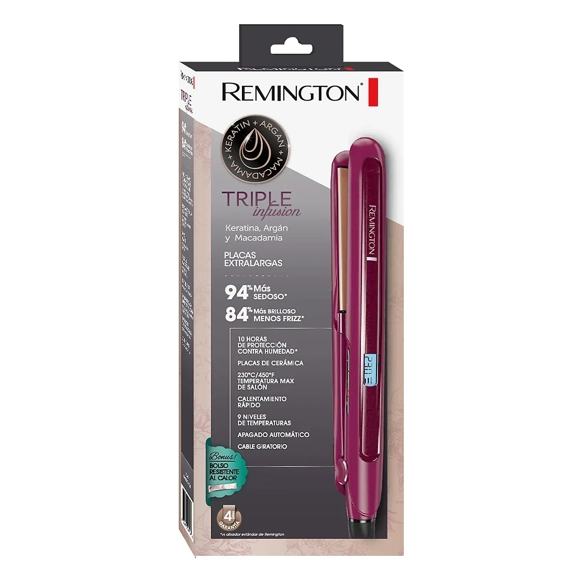 Plancha de pelo Remington Triple Infusion