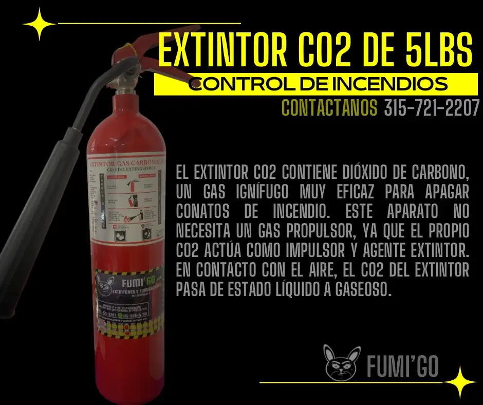 Extintor co2 5lbs