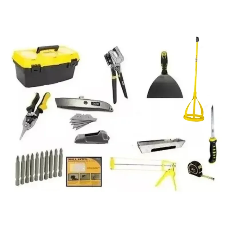 Combo 13 Herramientas Durlock Pun Cutter Cepillo Caja Herram