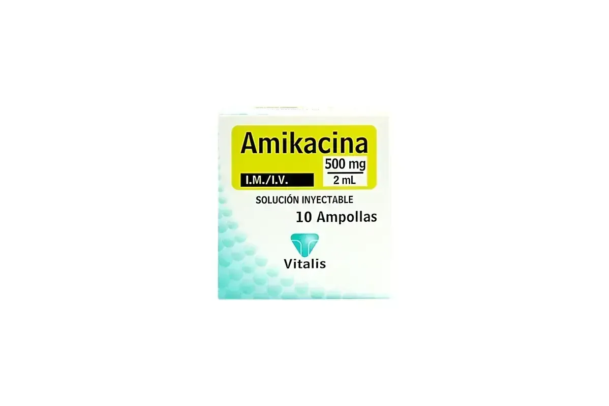 AMIKACINA 500 MG X 10 AMP VITALIS