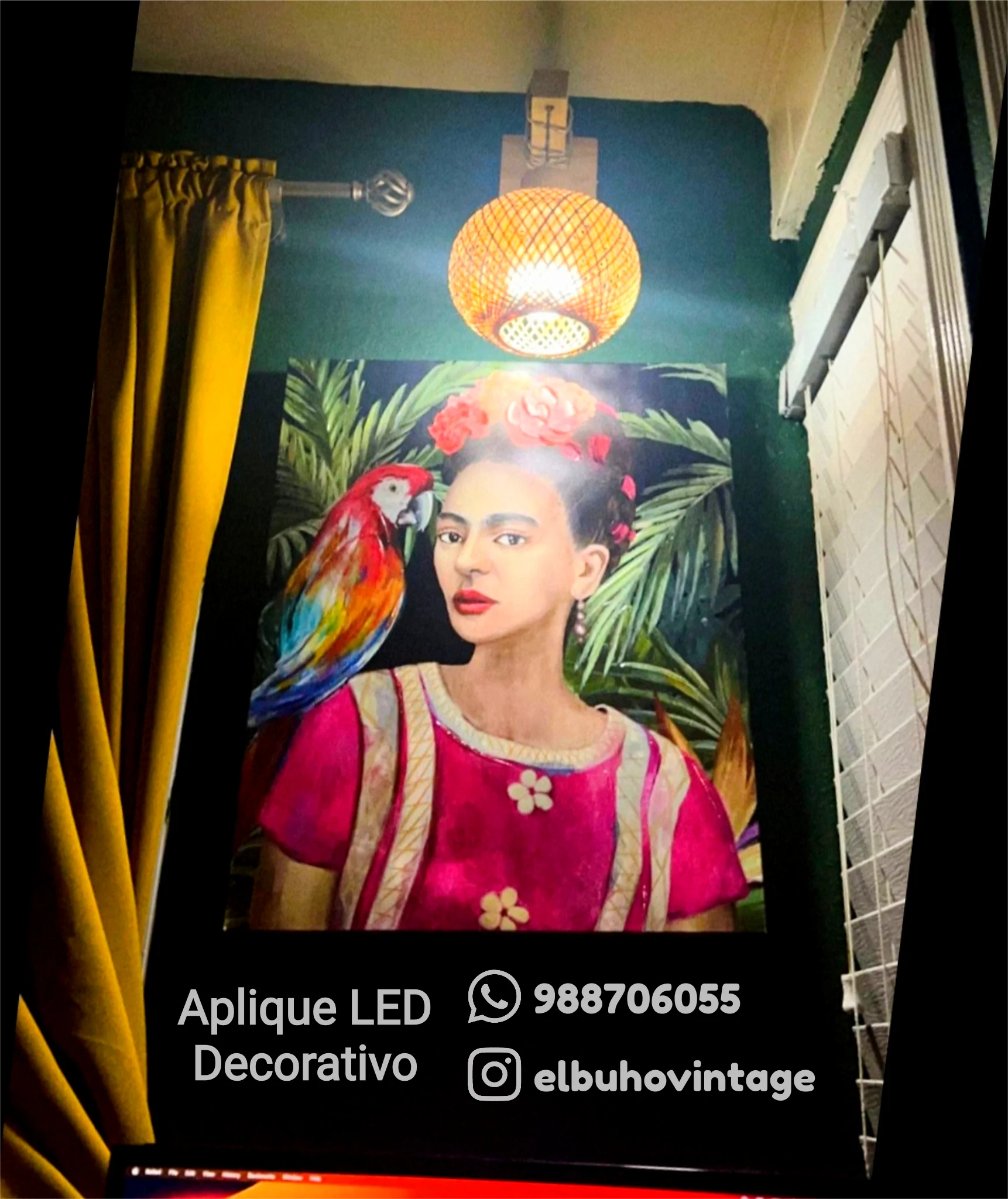 Elegancia Natural: Aplique de Pared en Ratán 6