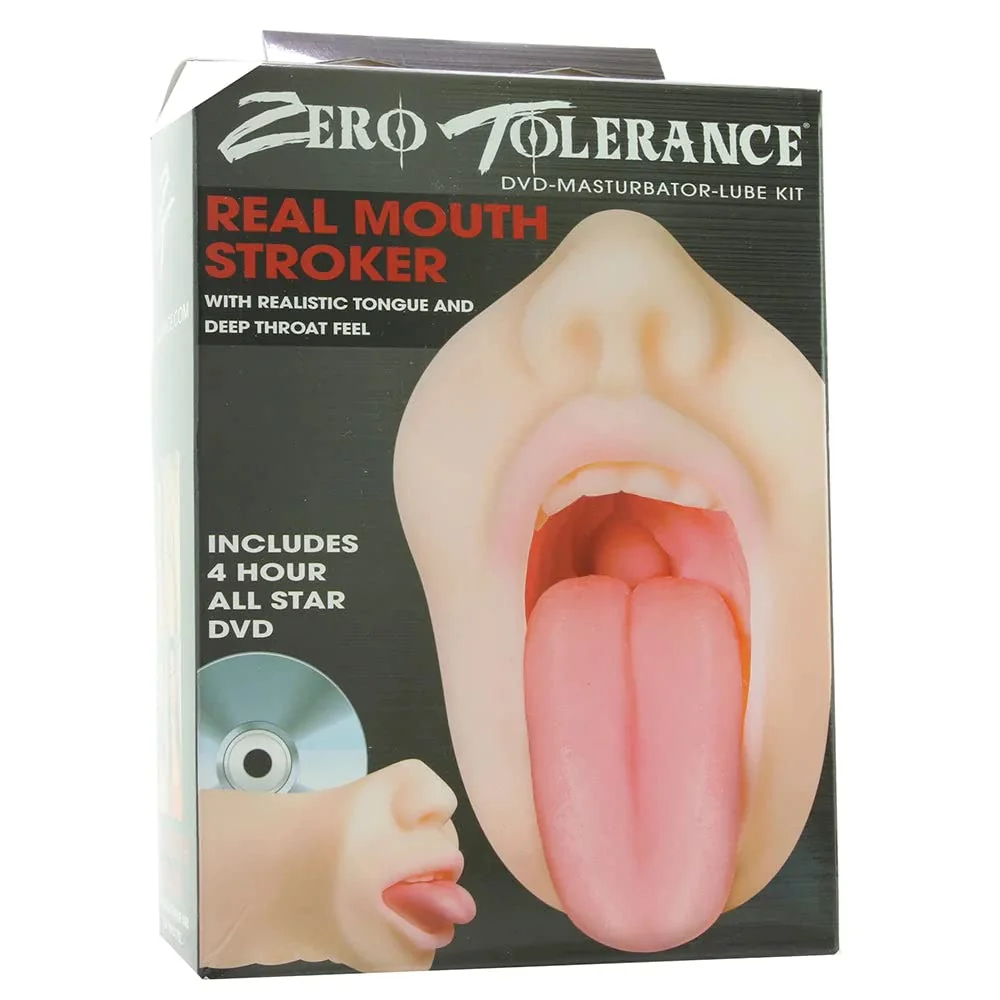 ZERO TOLERANCE REAL MOUTH STROKER MASTURBATOR WITH DVD 2