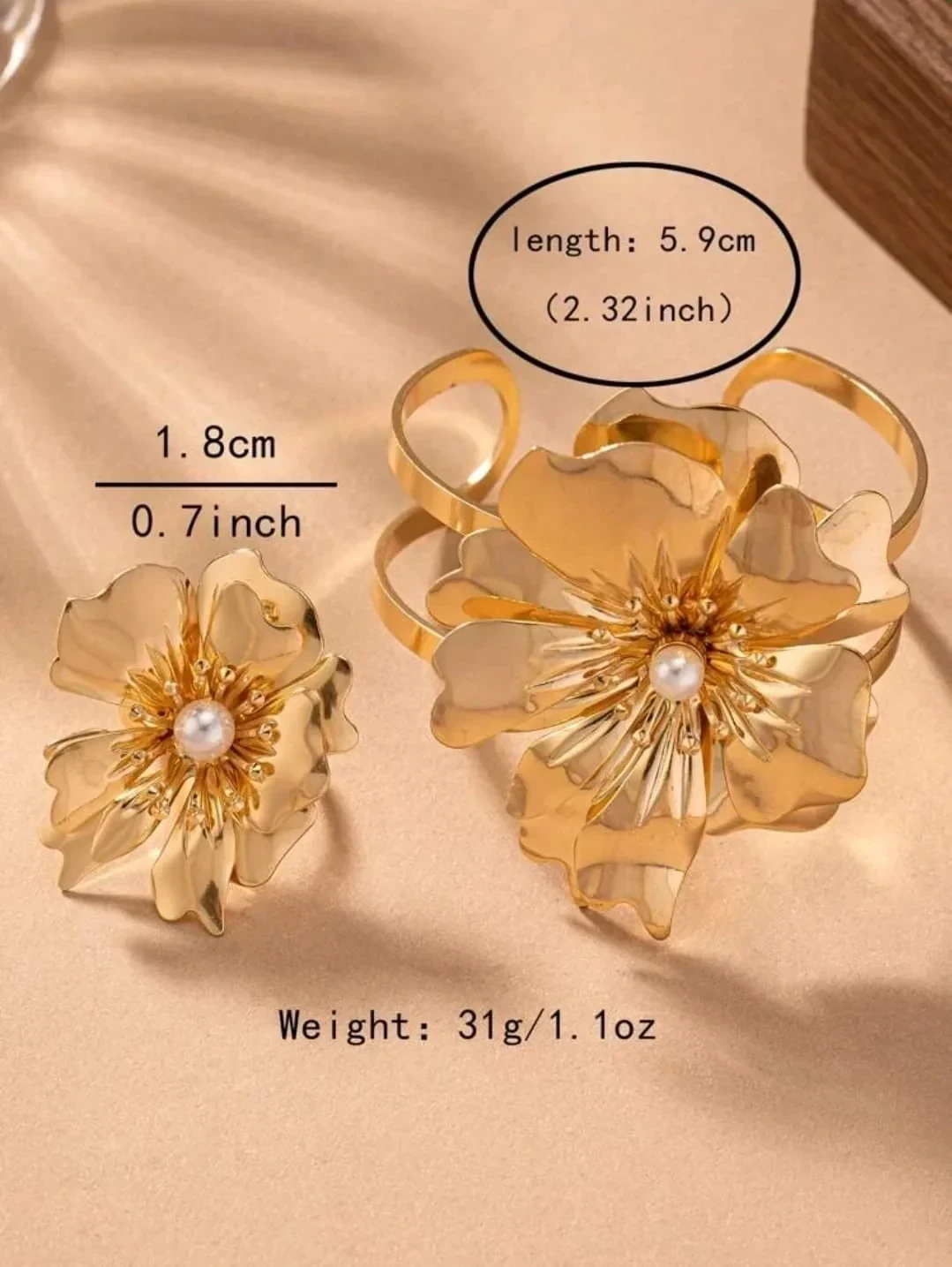 Set de lujo color oro en hierro  4