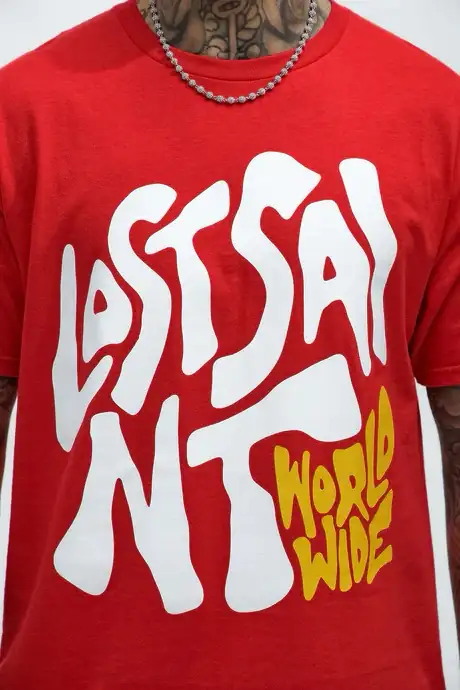 Last Saint Worldwide Short Sleeve Tee - Red 2