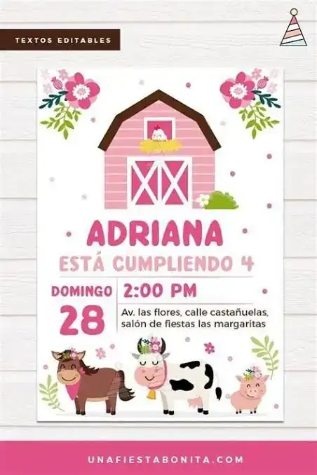 Invitación en video y estática de Granja Zenón Niña 2