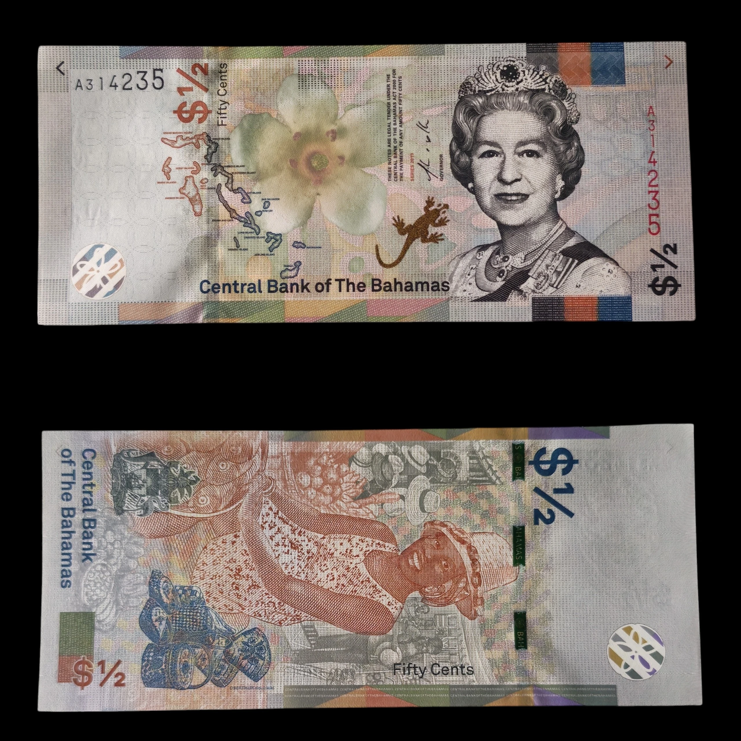 ° Bahamas 1/2 Dólar UNC