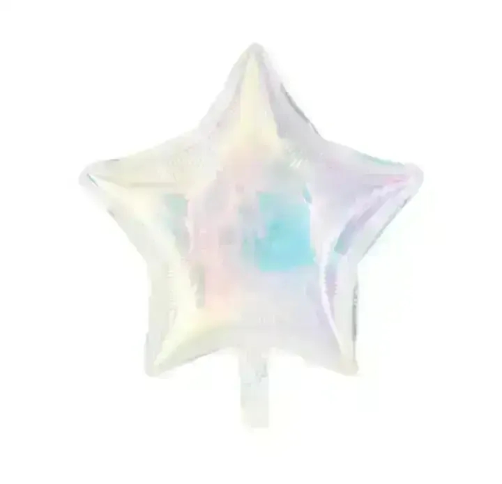 Globo metalizado estrella iridiscente 18 pulgadas  3