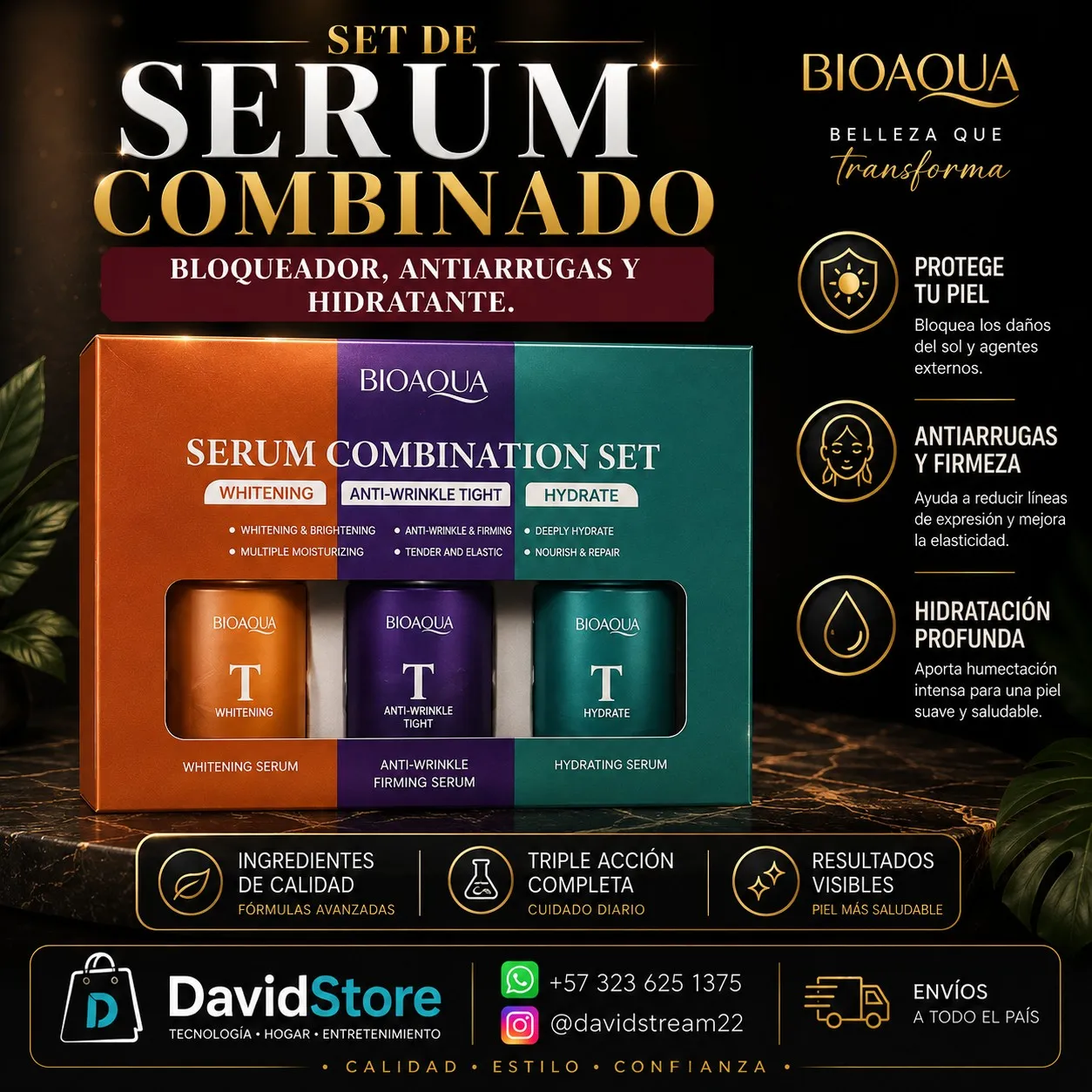 Set de Serum Combinado Bioaqua