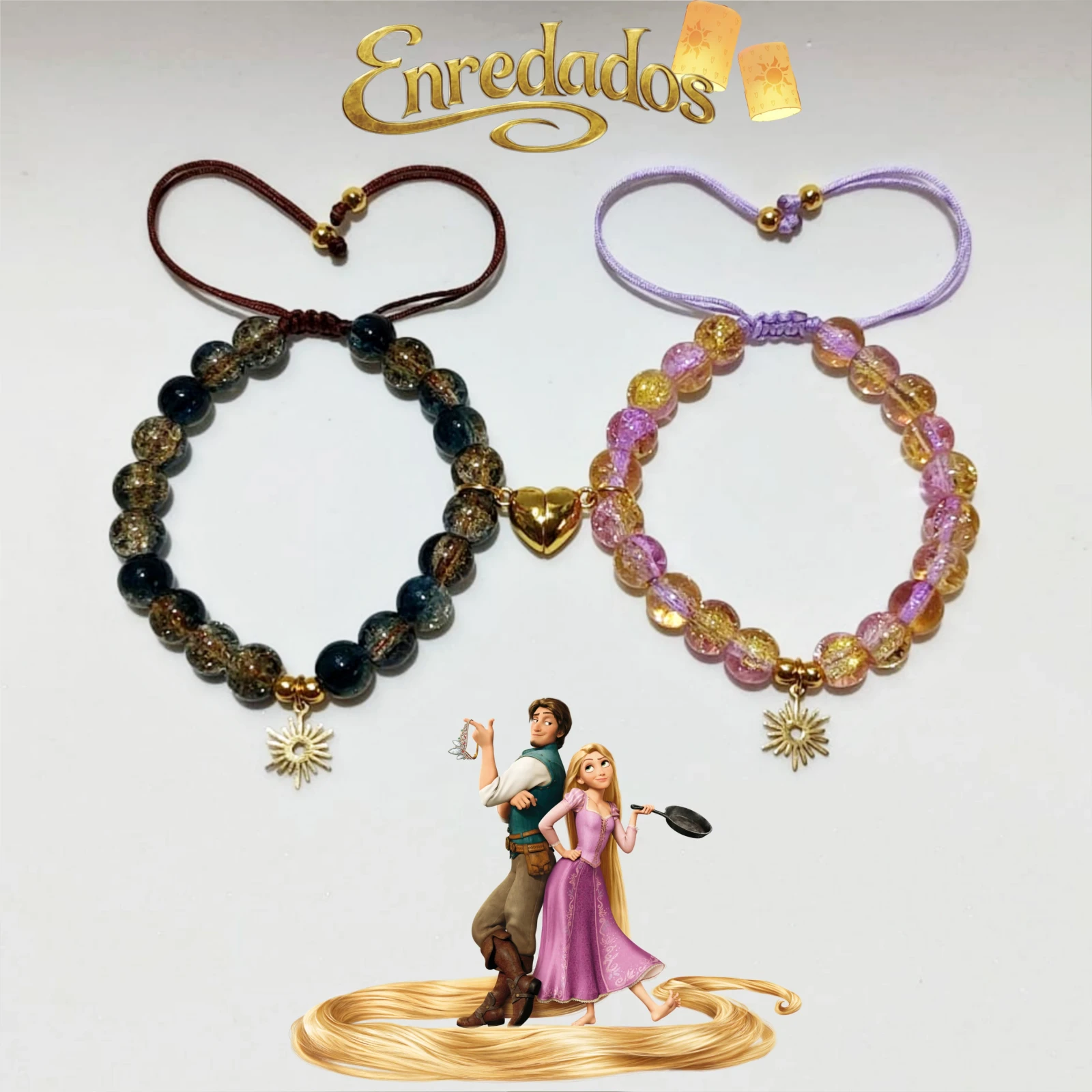 Dúo Pulseras de Rapunzel y Flynn Rider 2