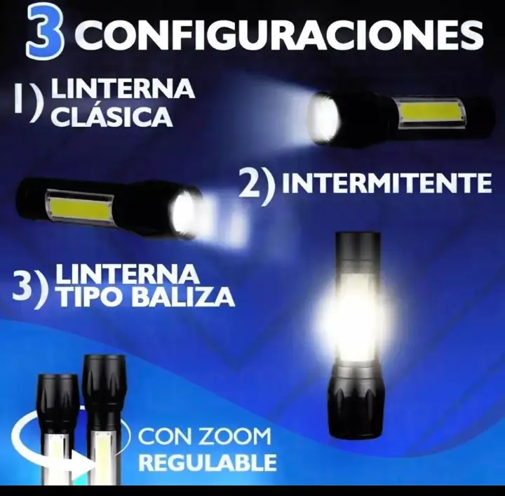 Linterna Recargable Led 4