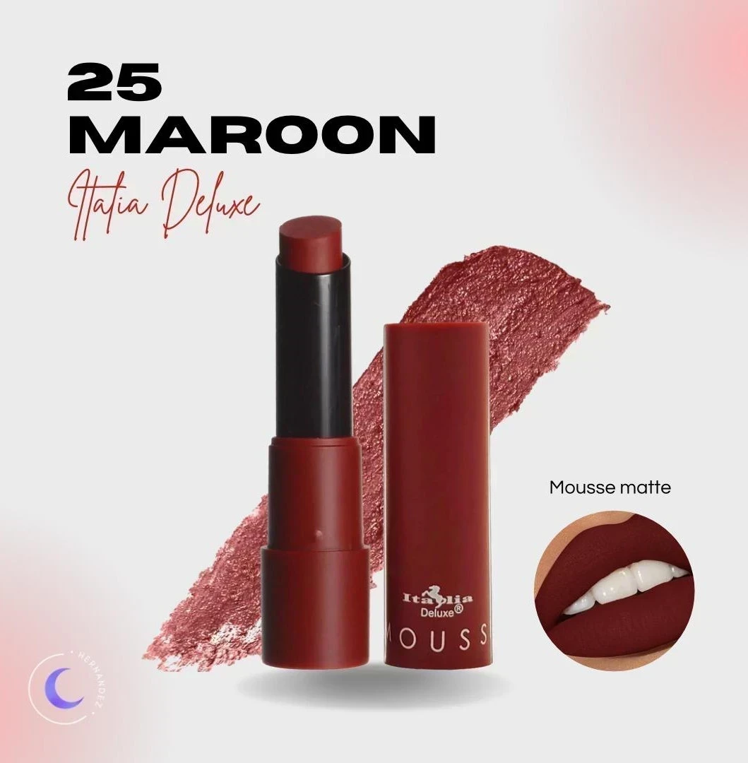 Mousse matte tono 25 maroom 💞