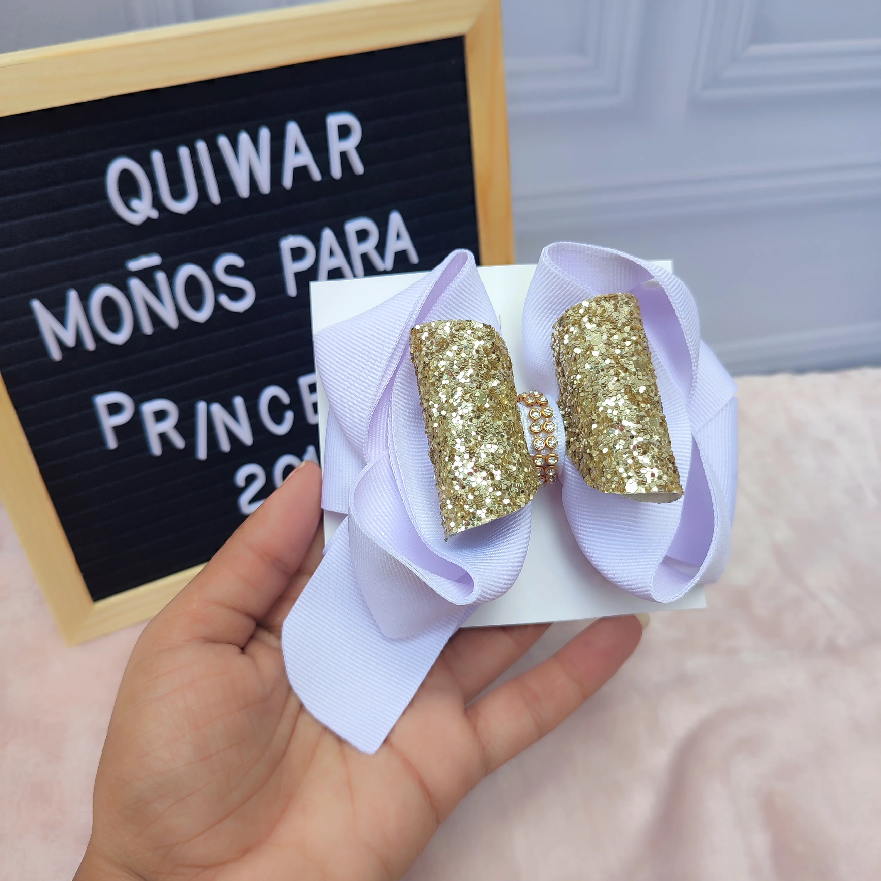 Lazo Nerea Blanco con Dorado