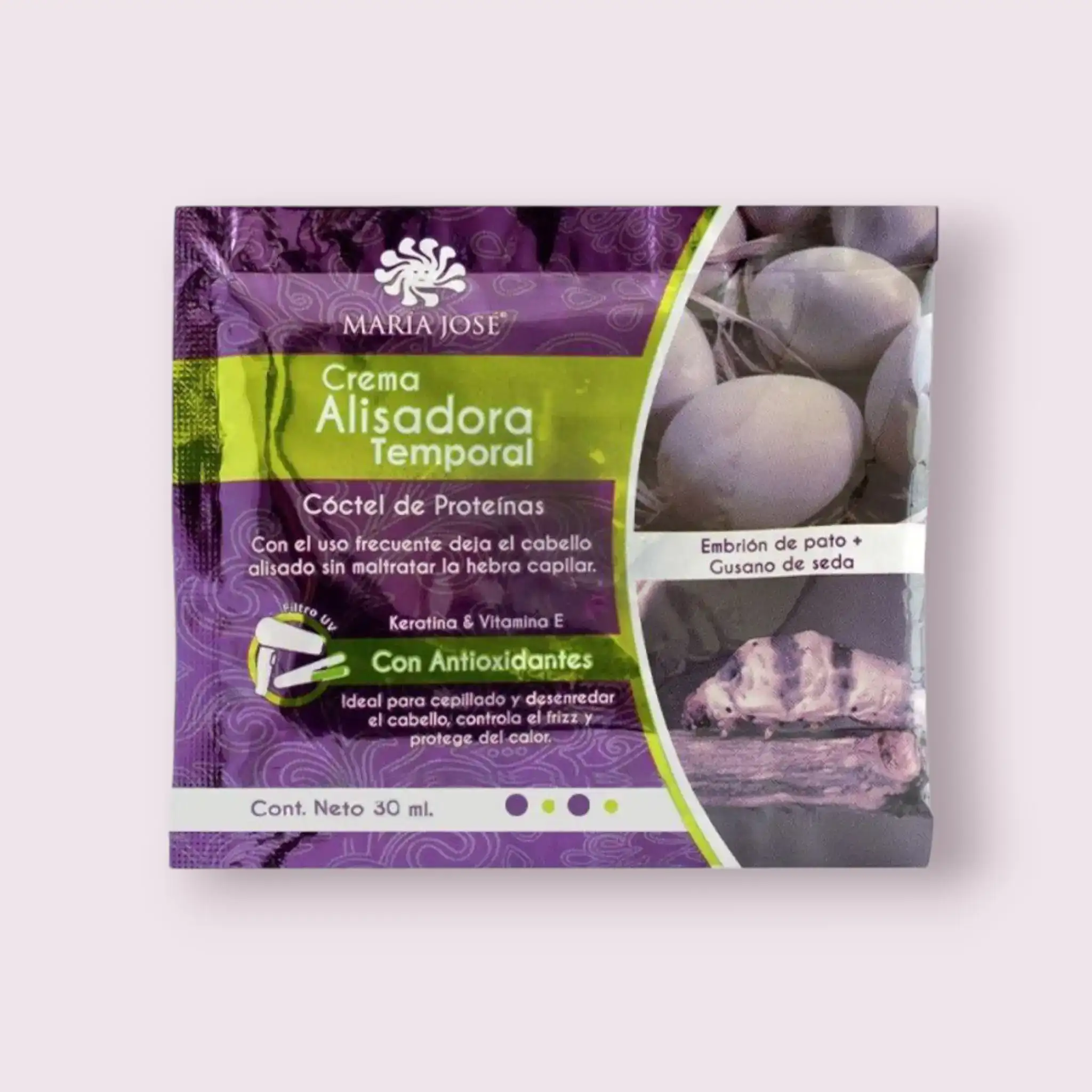 Sachet Crema Alisadora Temporal 30ml María José