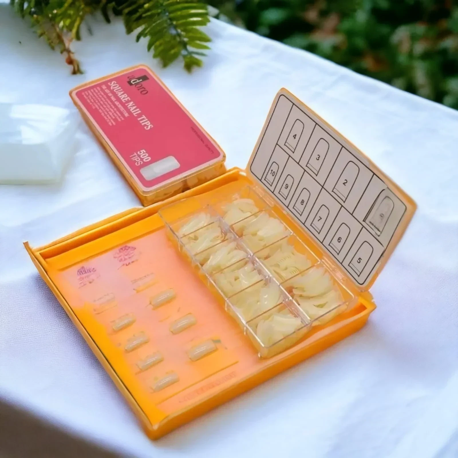 adoro caja uña x500 pcs