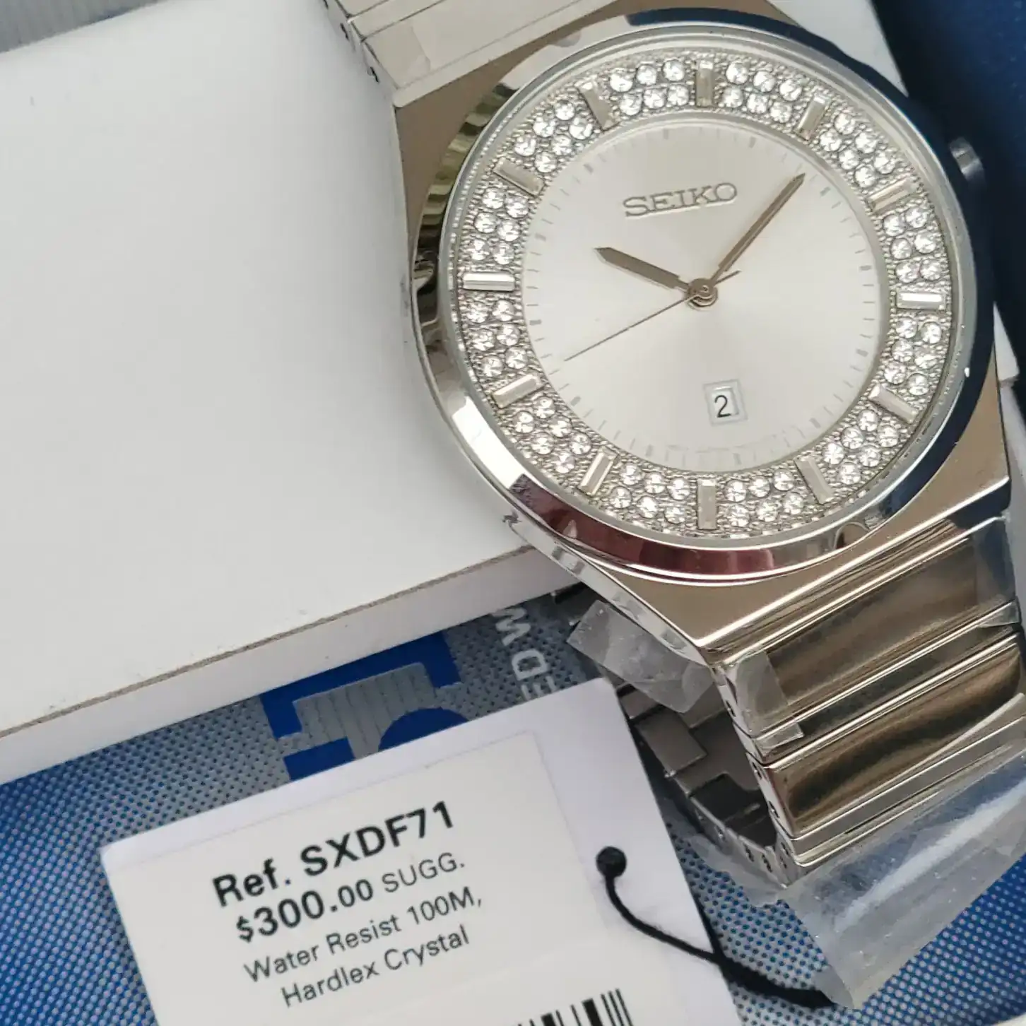 Seiko Sample Watch swarovski crystals 3