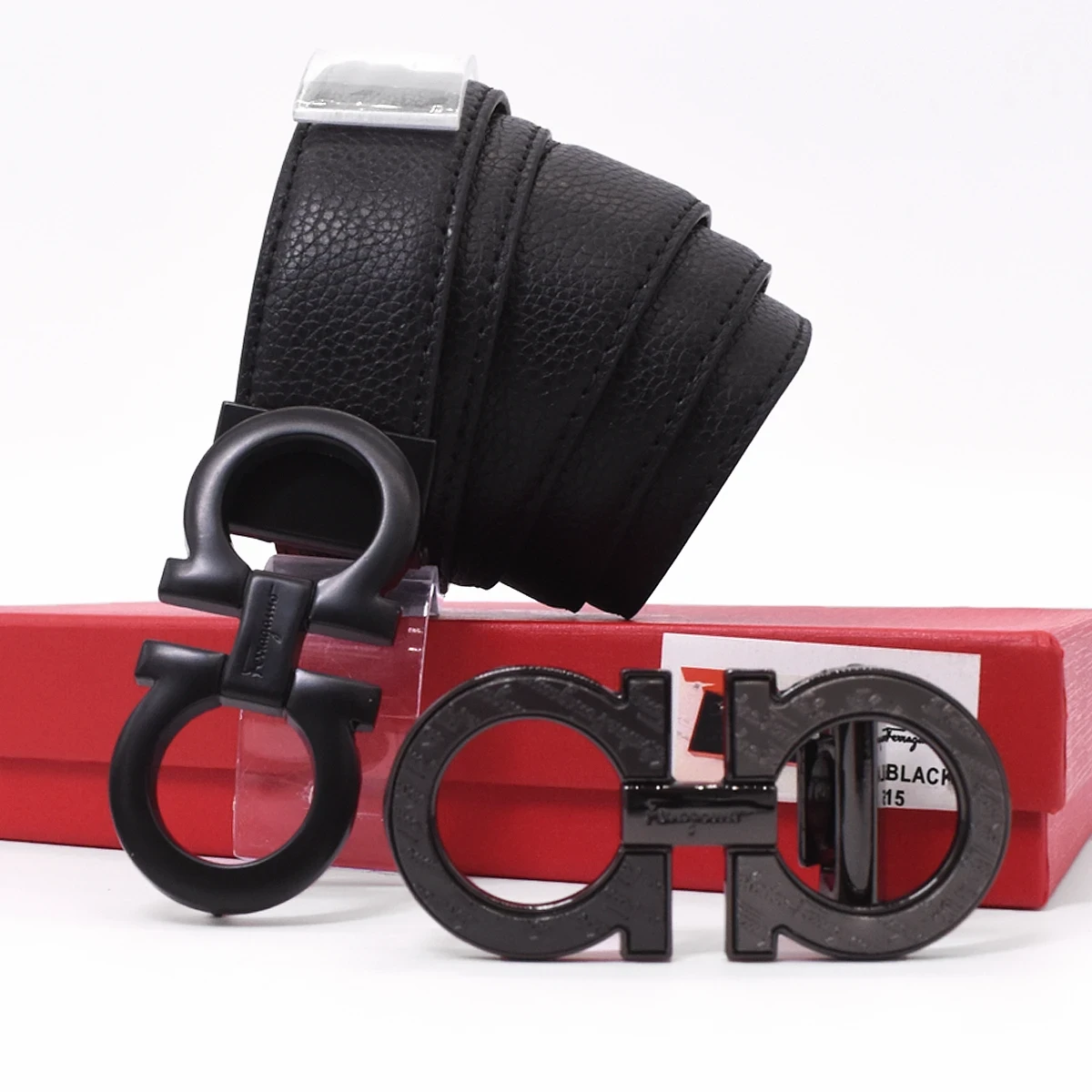 Cinto Ferragamo Con 2 Hebillas 5