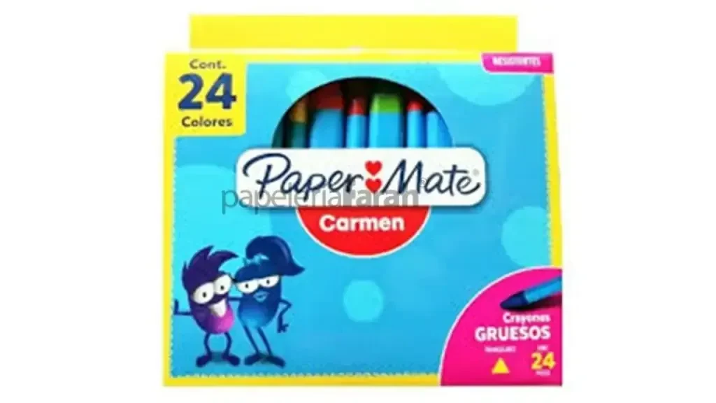 Crayolas carmen con 24 colores jumbo 3