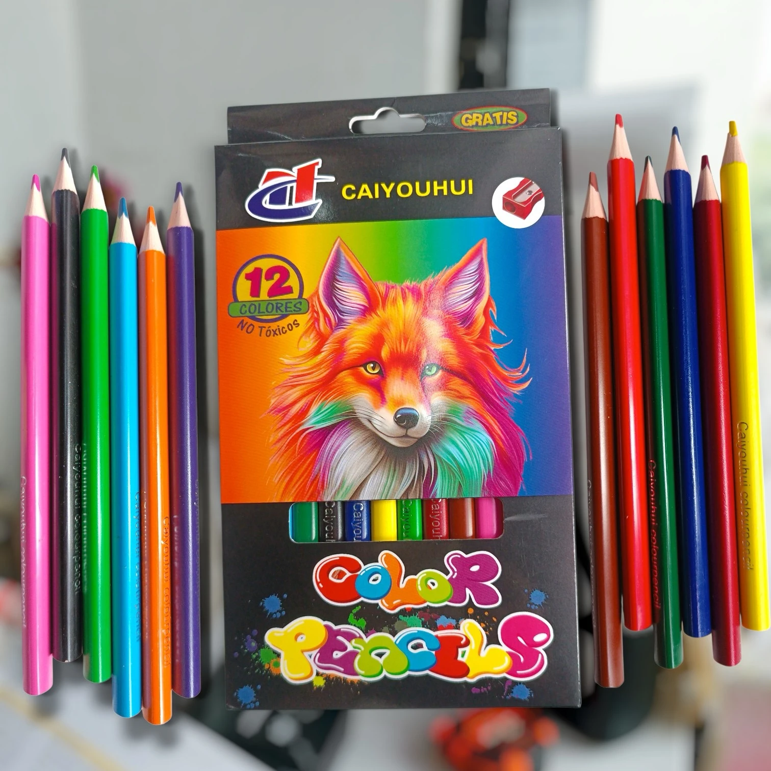 Colores jumbo con sacapuntas