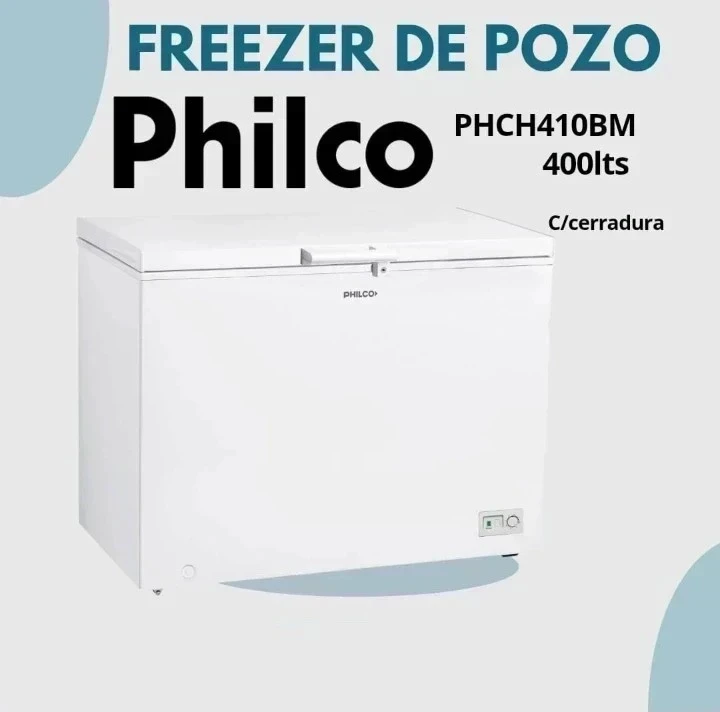 FREEZER HORIZONTAL PHILCO 400L BLANCO