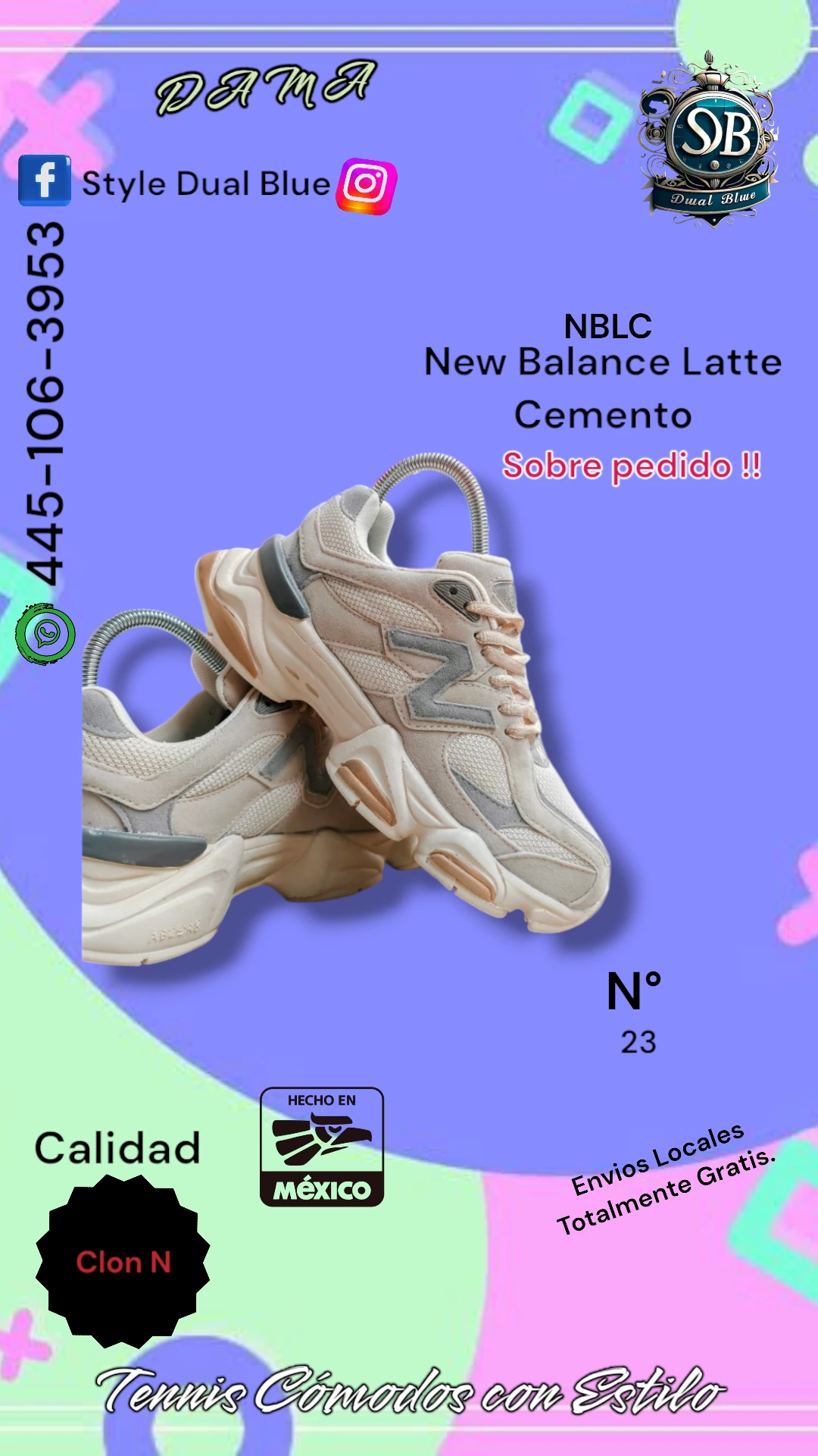 New Balance Latte Cemento