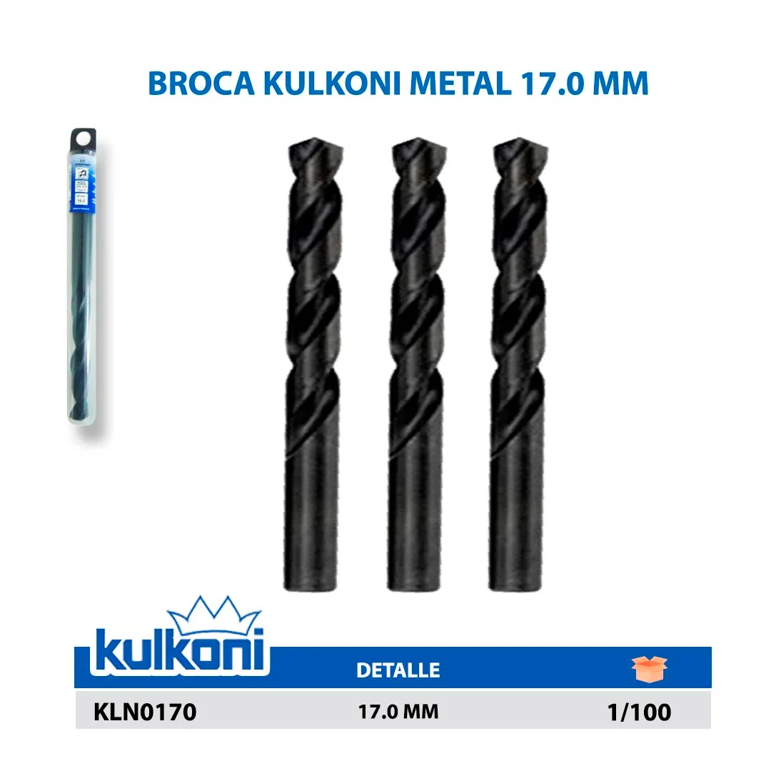 BROCA KULKONI METAL 17.0 MM