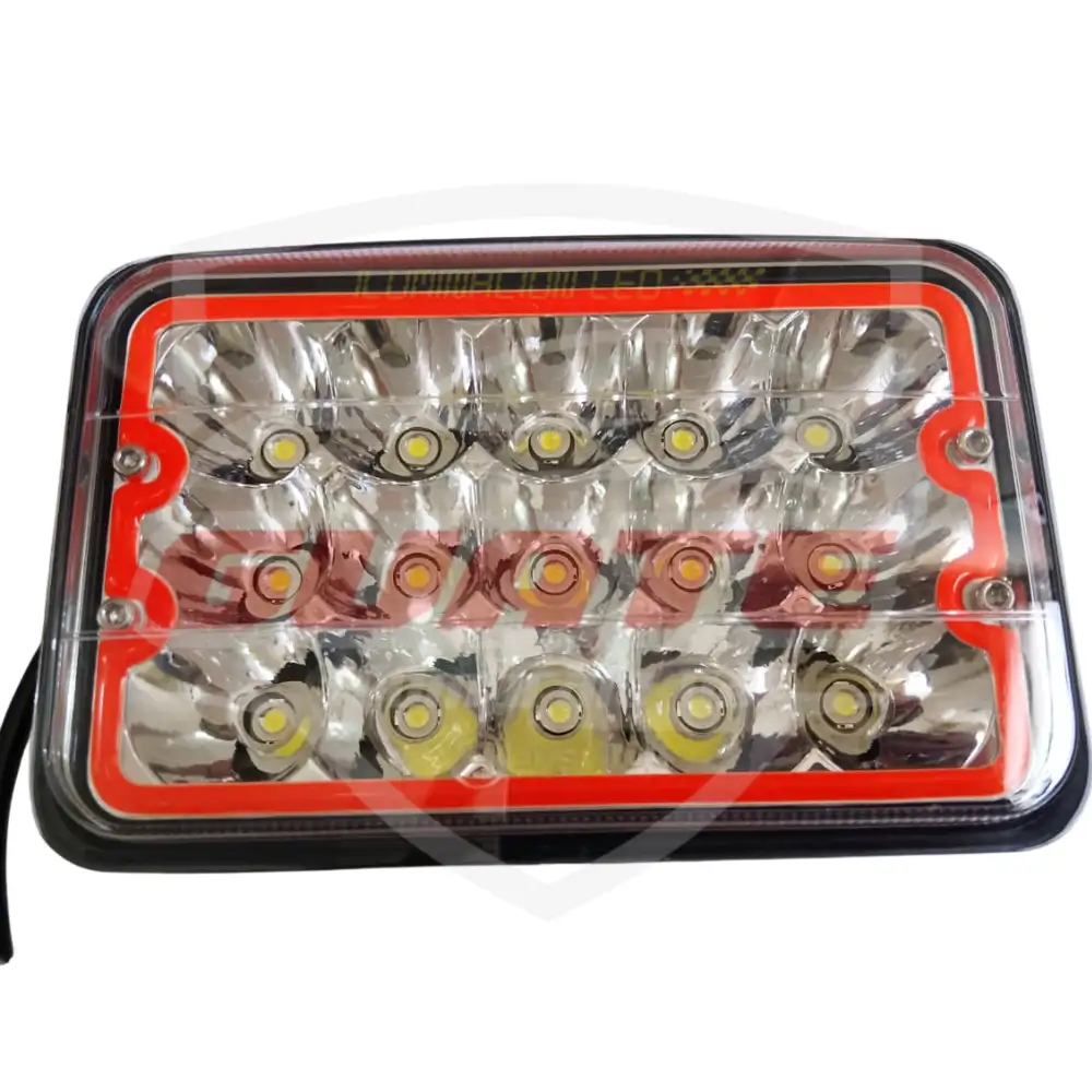 SILVINES LED 4X6 DRL ROJO 2