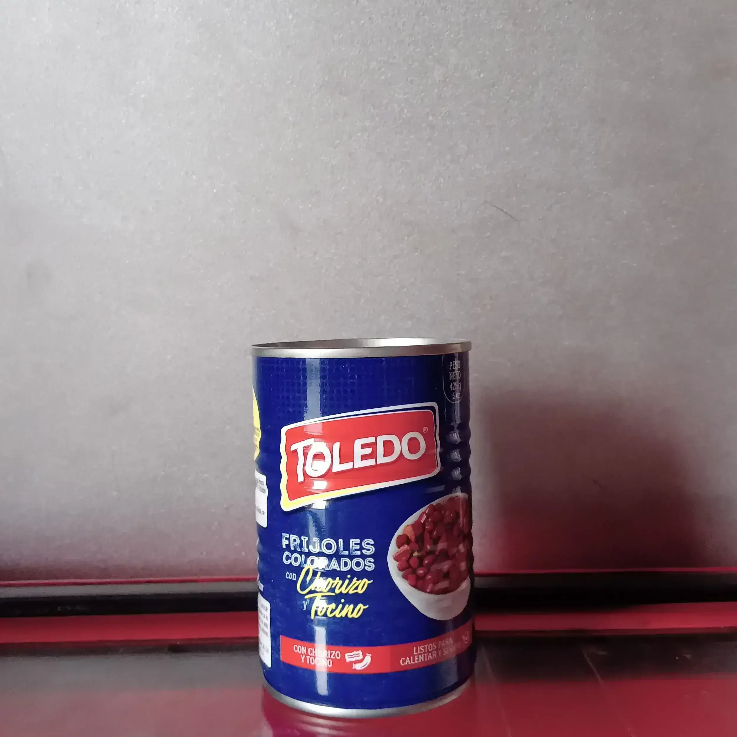 Frijol toledo  con chorizo  y tocino 425 g
